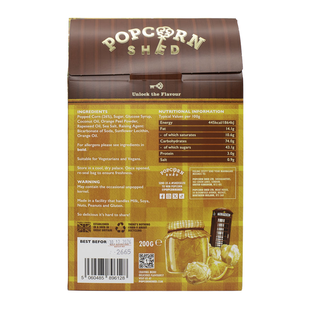 Orange Marmalade Popcorn Grand Shed
