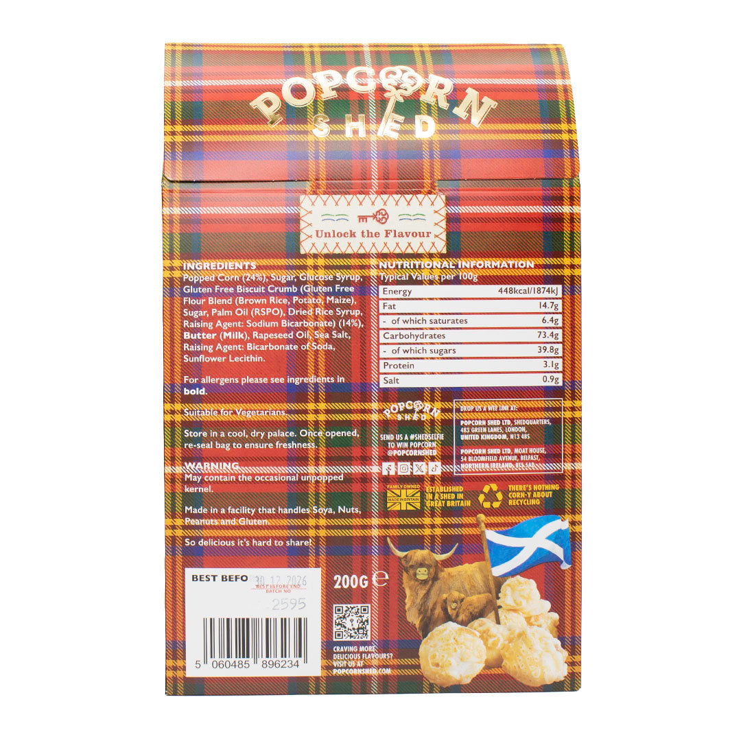 Shortbread Gourmet Popcorn Grand Shed 200g