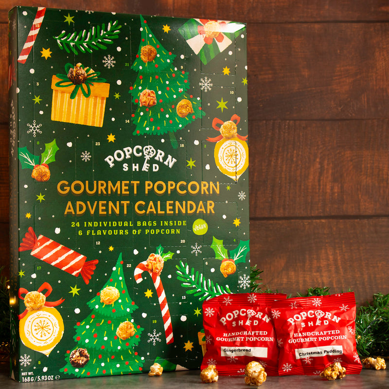 Festive Gourmet Popcorn Advent Calendar