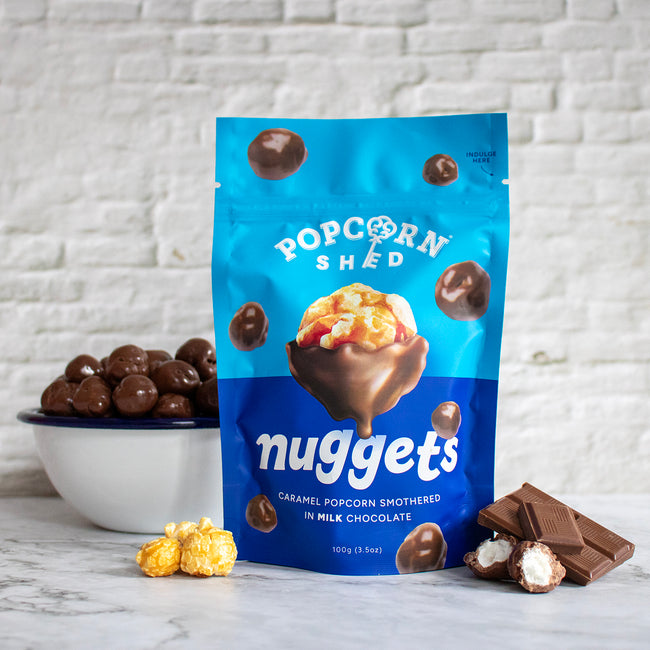 Milk Chocolate Popcorn Nuggets - Popcorn Shed