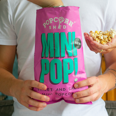 Mini Pop!® Popcorn Favourites Sharing Selection - 3 Vegan Flavours - Popcorn Shed