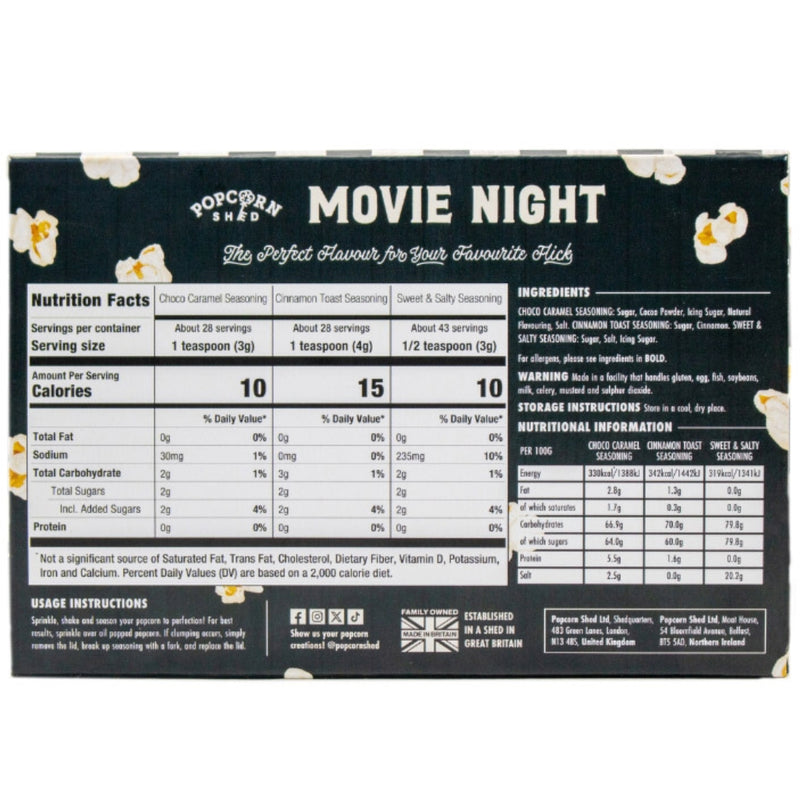 Popcorn Seasoning Movie Night Bundle 3 Pack - Popcorn Shed