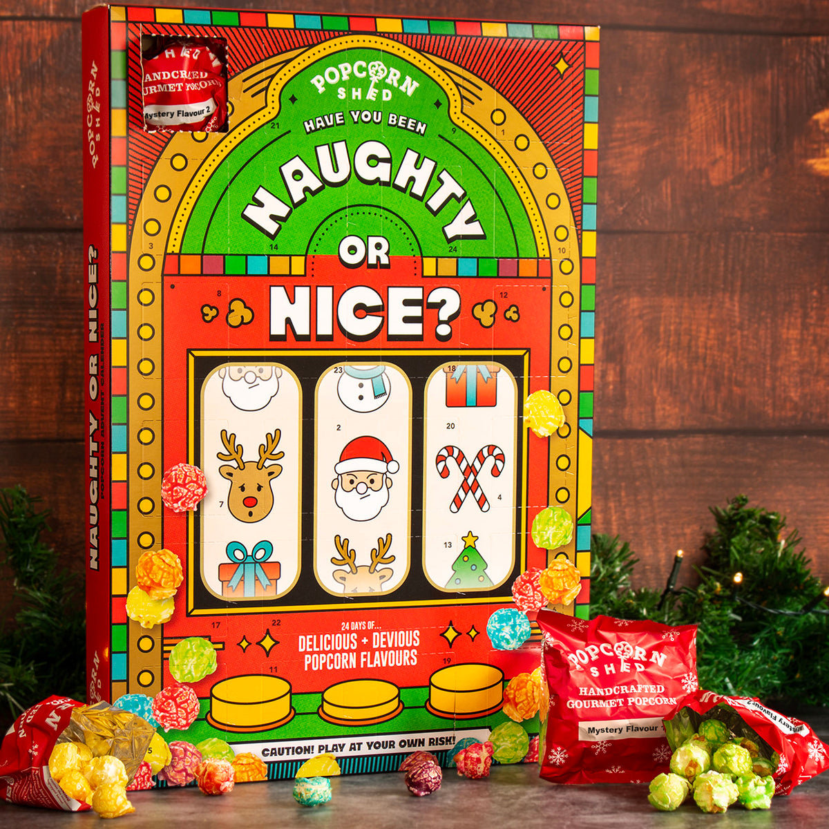 Naughty or Nice Popcorn Advent Calendar