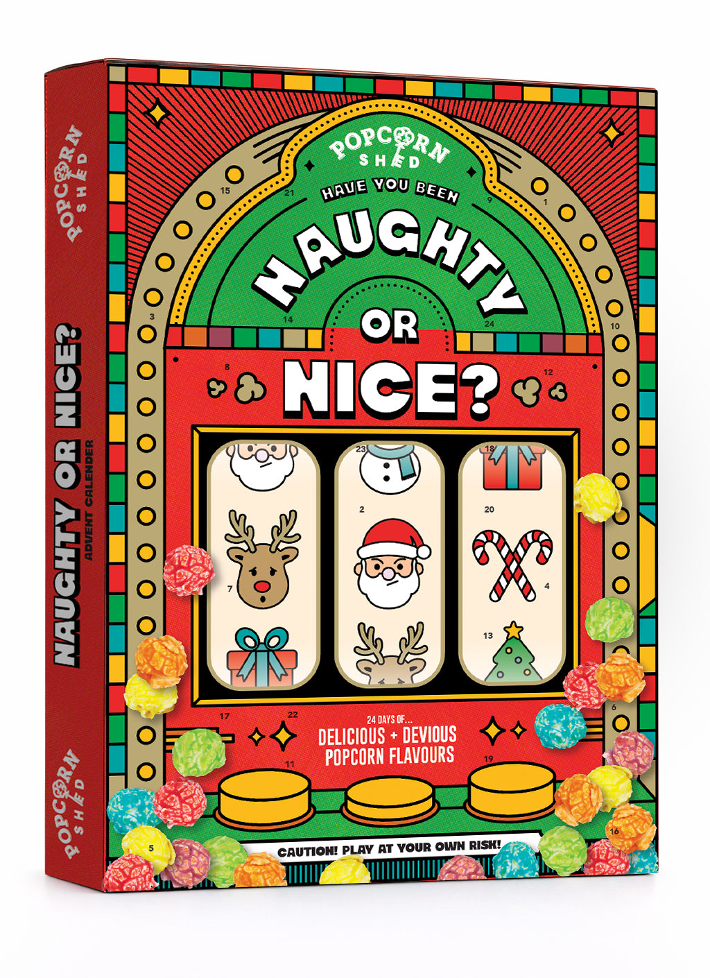Naughty or Nice Popcorn Advent Calendar