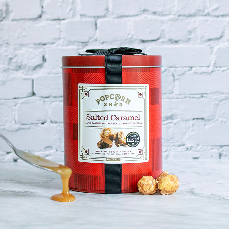 Salted Caramel Popcorn Mini Gift Tin - Popcorn Shed