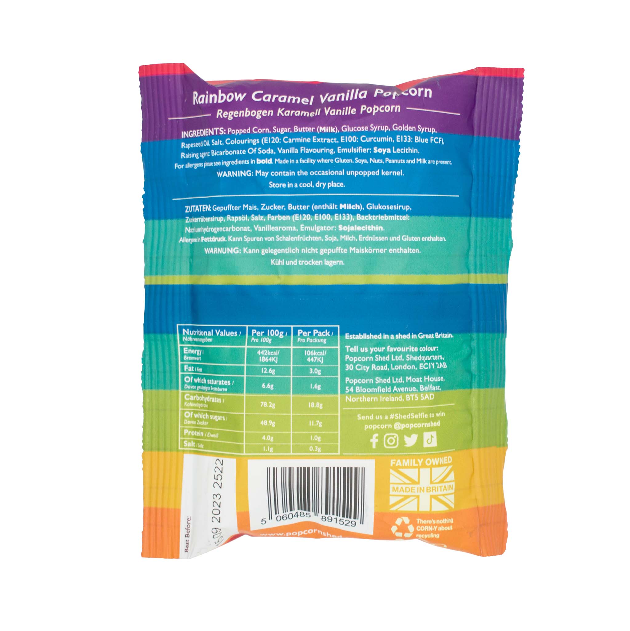 Rainbow Popcorn Snack Packs | 16 Pack - Popcorn Shed