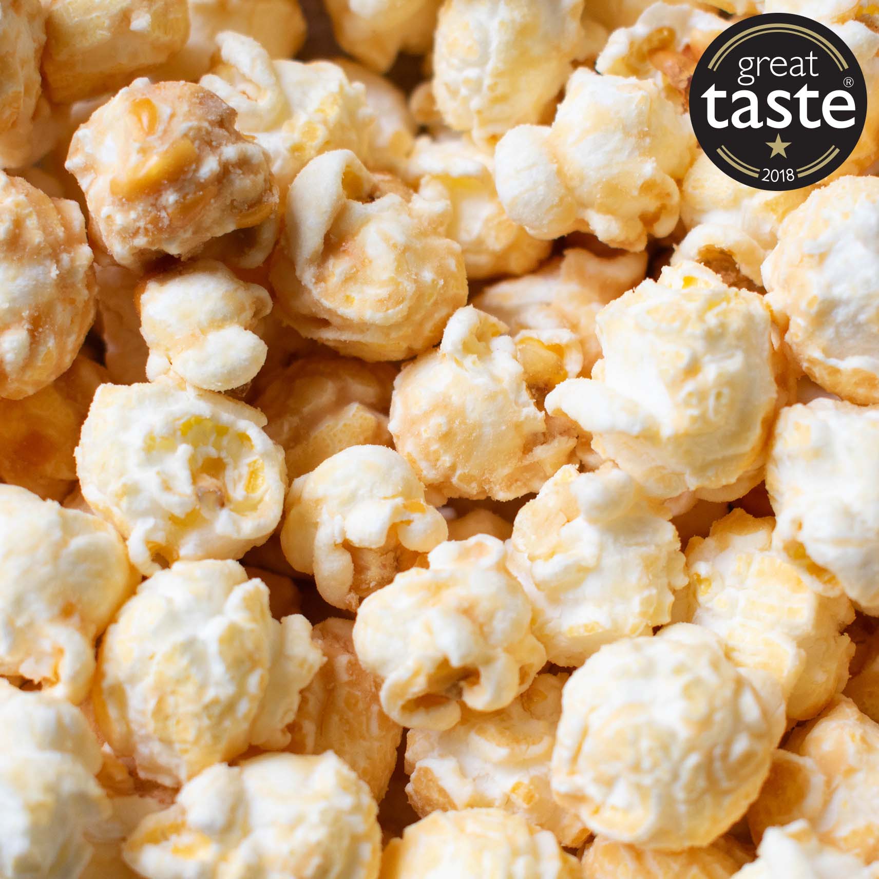 Cheddar Cheese Popcorn, Great Taste Award 2018