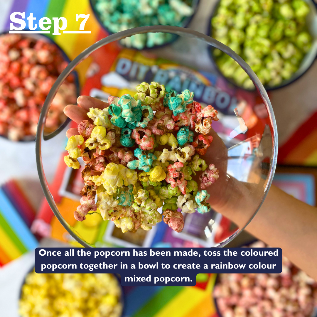 Rainbow DIY Rainbow Popcorn Colouring Kit - Popcorn Shed