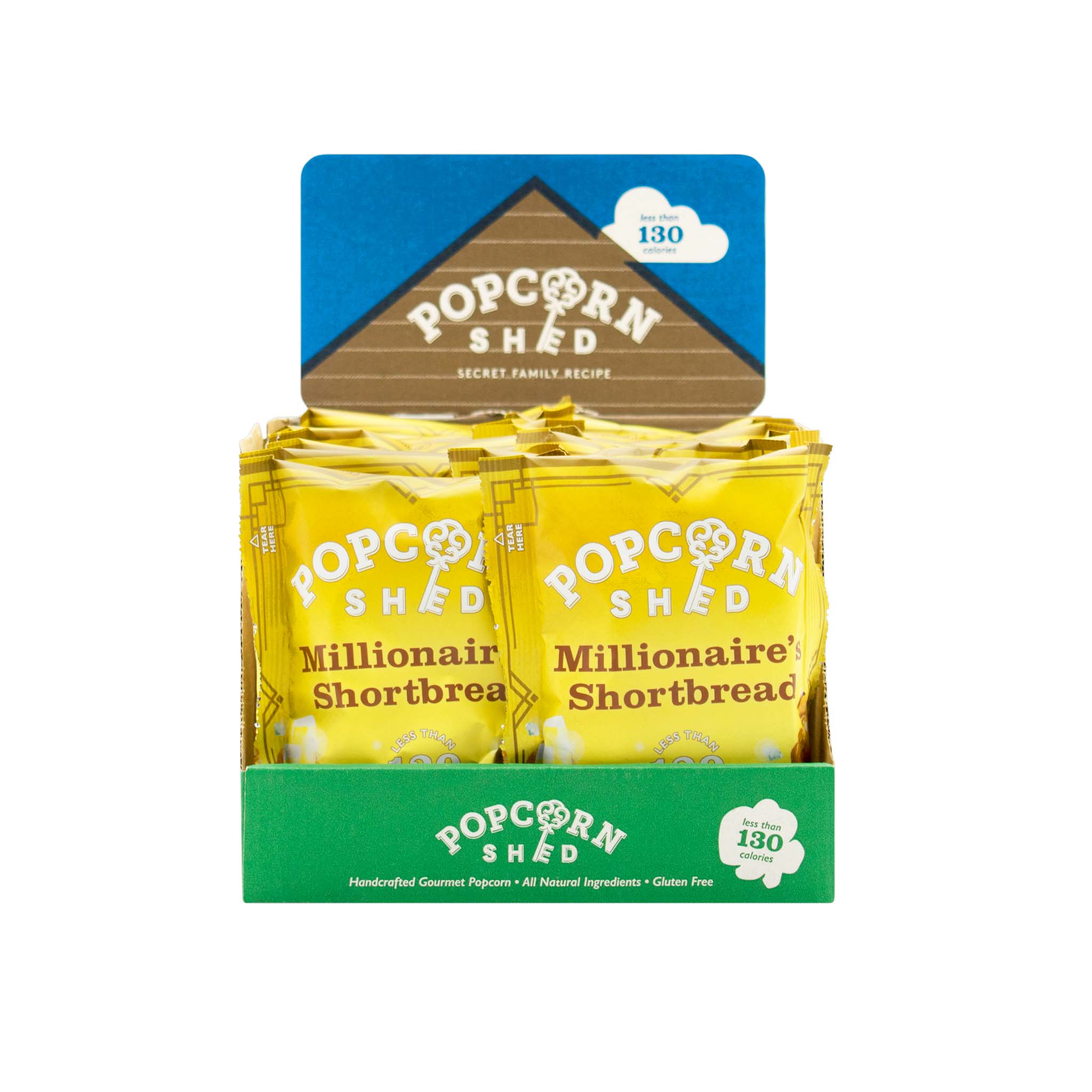 Millionaire's Shortbread Popcorn Snack Packs - Popcorn Shed