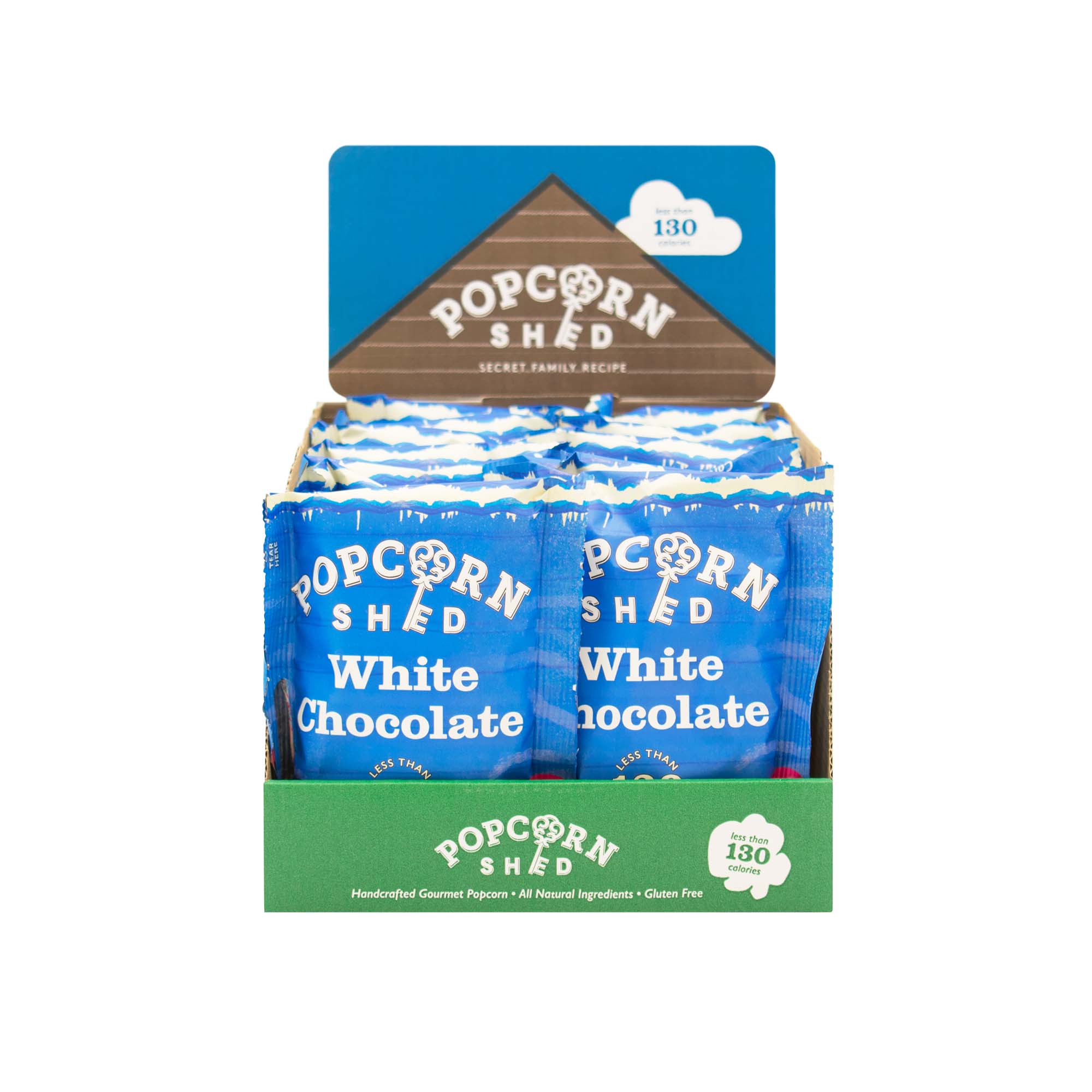White Chocolate Popcorn Snack Packs - Popcorn Shed