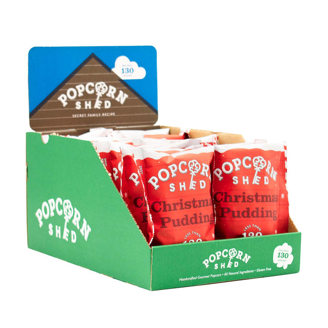 Christmas Pudding Popcorn Snack Packs - Popcorn Shed