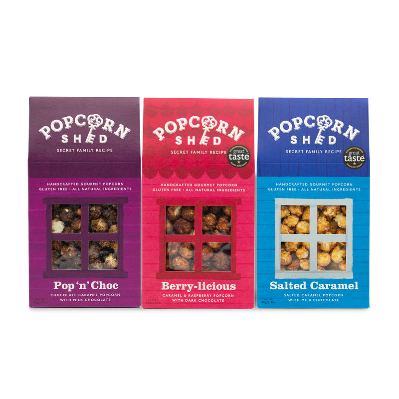 3 Shed Chocolate Popcorn Bundle - Popcorn Shed