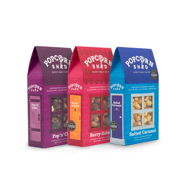 3 Shed Chocolate Popcorn Bundle - Popcorn Shed