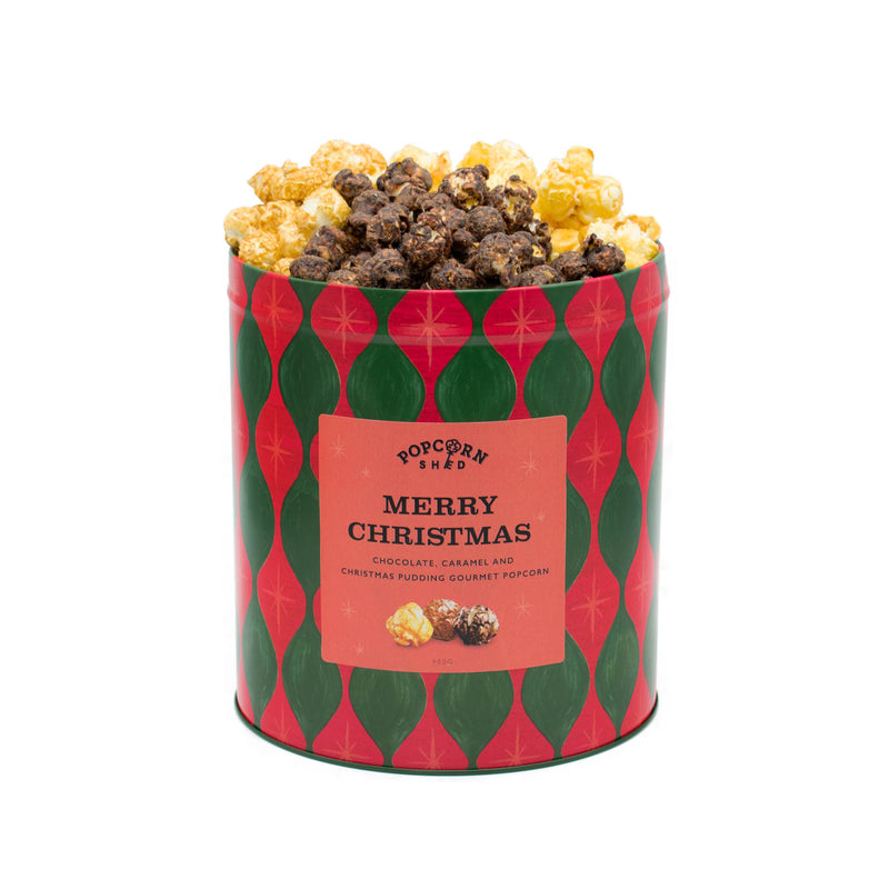 Merry Christmas Popcorn Gift Tin - Popcorn Shed