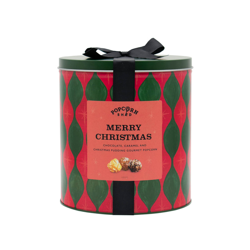 Merry Christmas Popcorn Gift Tin - Popcorn Shed