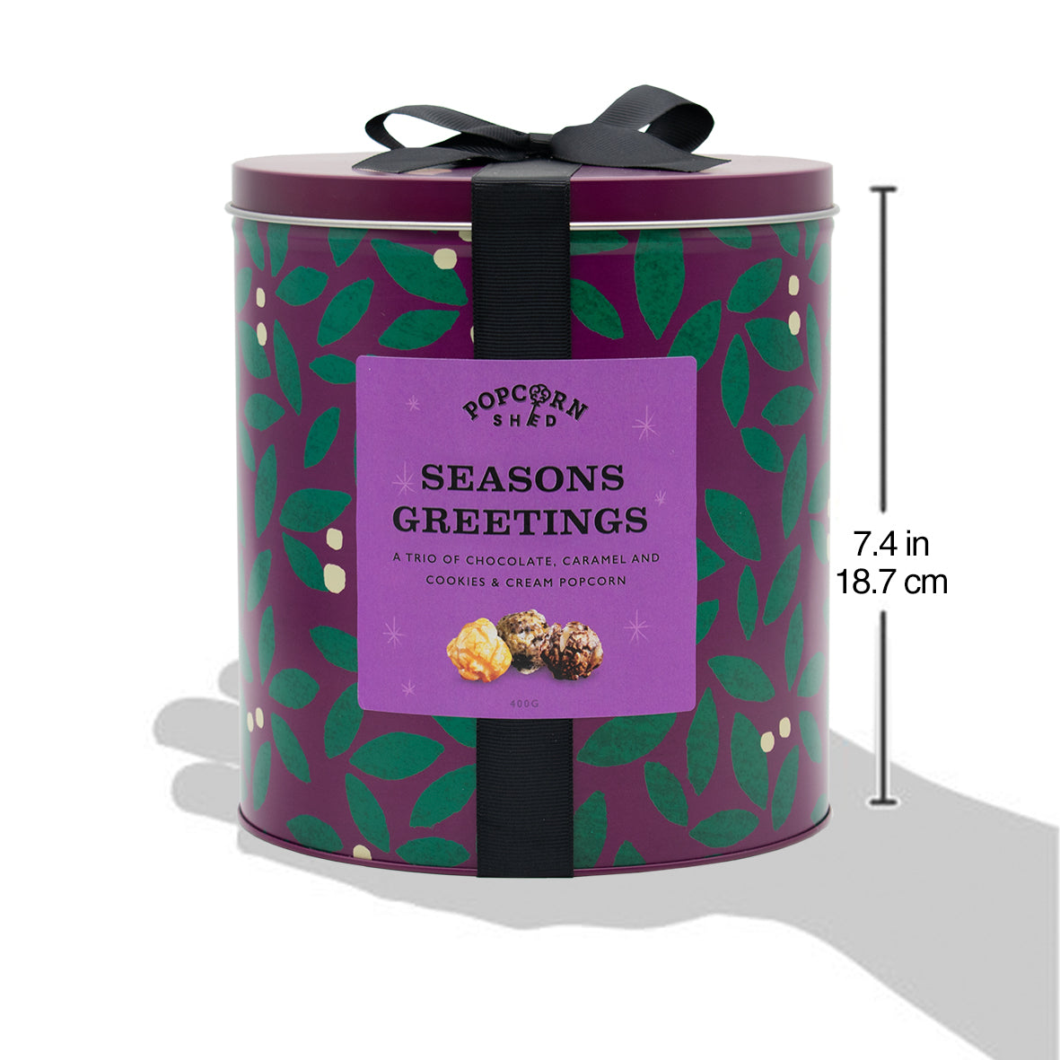 Season's Greetings Popcorn Gift Tin - Popcorn Shed