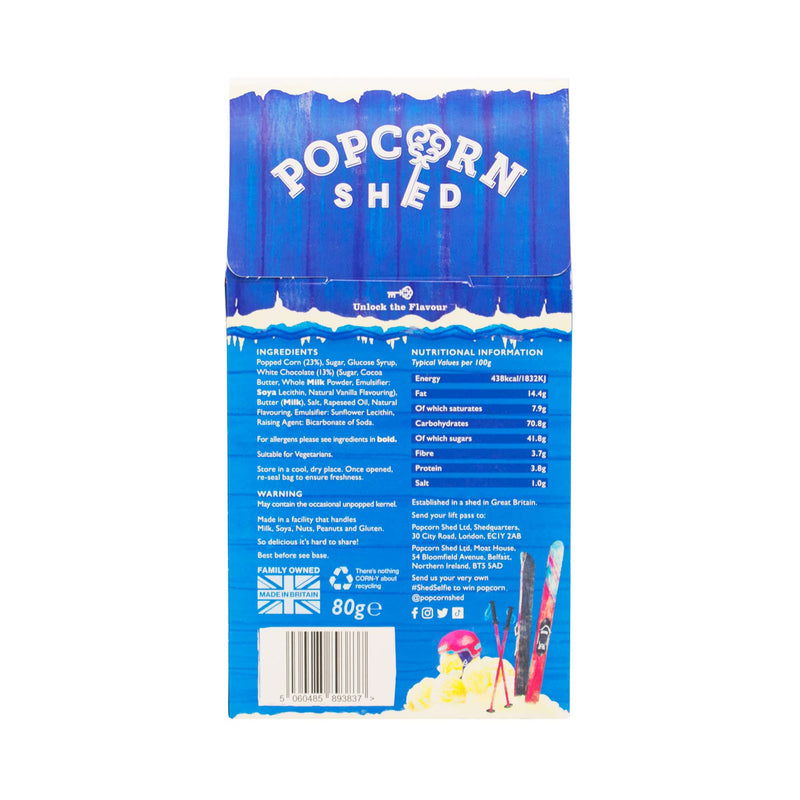 White Chocolate Popcorn Shed - Popcorn Shed