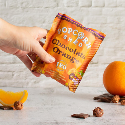 Chocolate Orange Popcorn Snack Pack - Popcorn Shed
