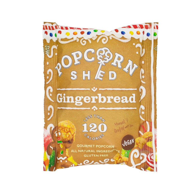 Gingerbread Popcorn Snack Packs (NEW) - Popcorn Shed