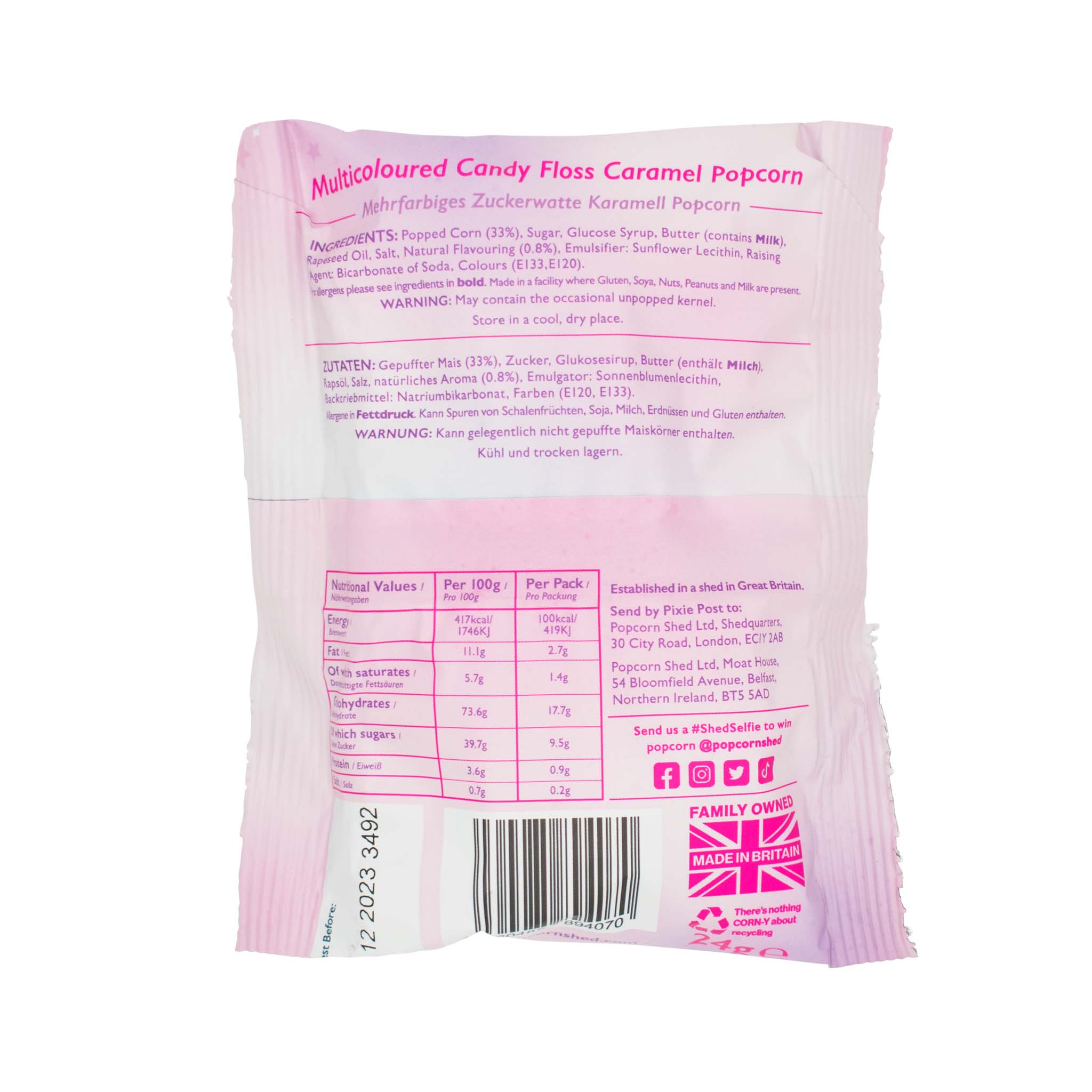 Unicorn Popcorn Snack Packs - Popcorn Shed