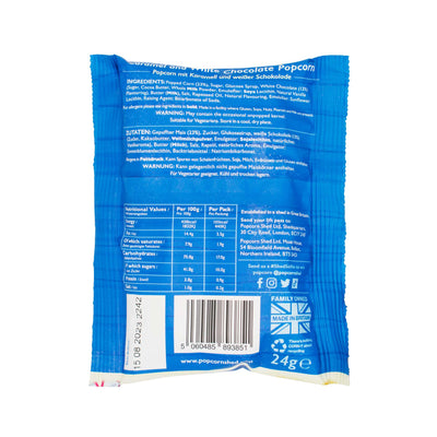 White Chocolate Popcorn Snack Packs - Popcorn Shed