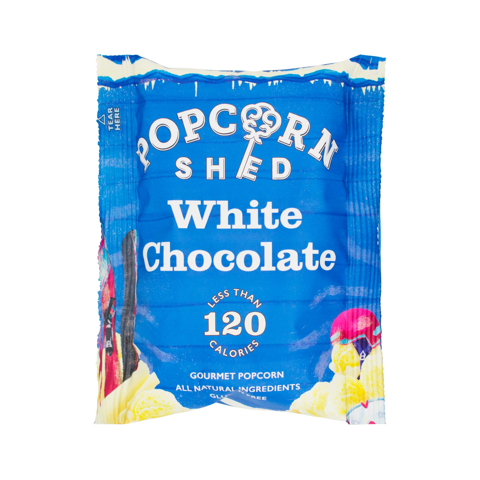 White Chocolate Popcorn Snack Pack - Popcorn Shed