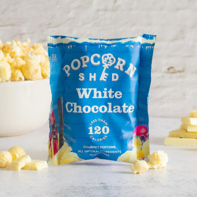White Chocolate Popcorn Snack Packs - Popcorn Shed