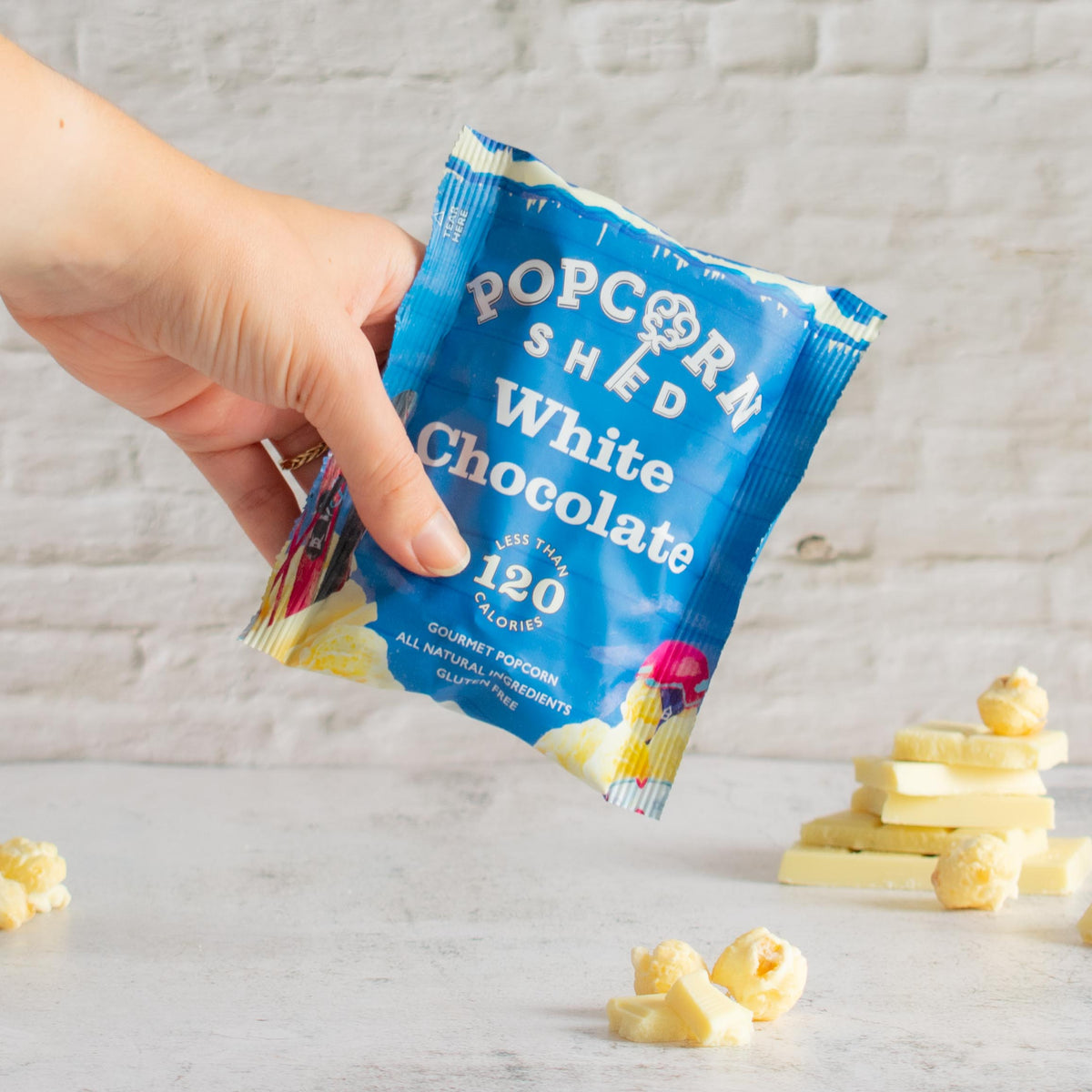 White Chocolate Popcorn Snack Packs - Popcorn Shed