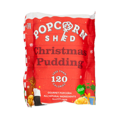 Christmas Pudding Popcorn Snack Packs - Popcorn Shed