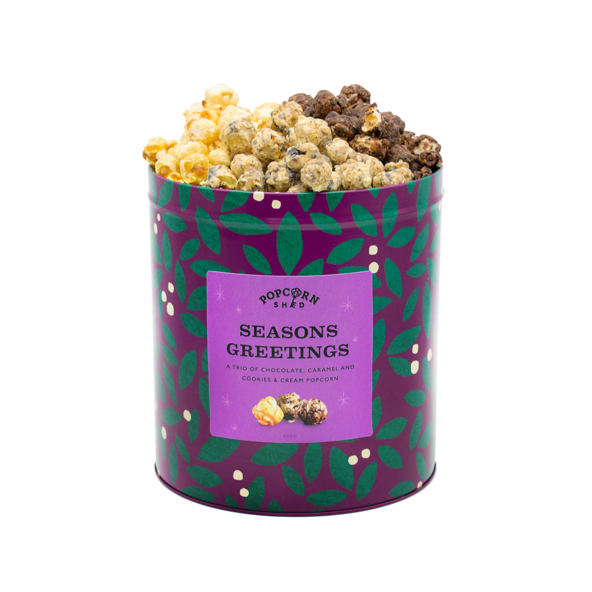 Season's Greetings Popcorn Gift Tin - Popcorn Shed