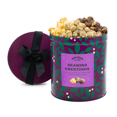 Season's Greetings Popcorn Gift Tin - Popcorn Shed