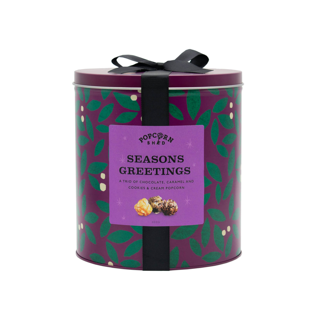 Season's Greetings Popcorn Gift Tin - Popcorn Shed