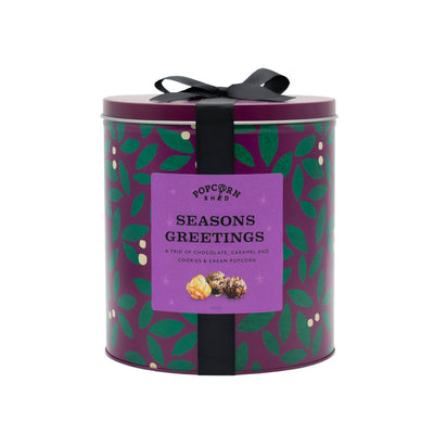 Season's Greetings Popcorn Gift Tin - Popcorn Shed
