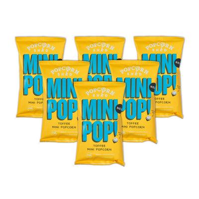 Mini Pop!® Toffee - 6 x Single Serve Bags - Popcorn Shed