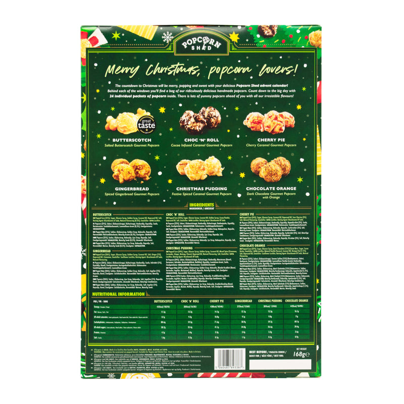 Gourmet Popcorn Advent Calendar (Vegan) - Popcorn Shed
