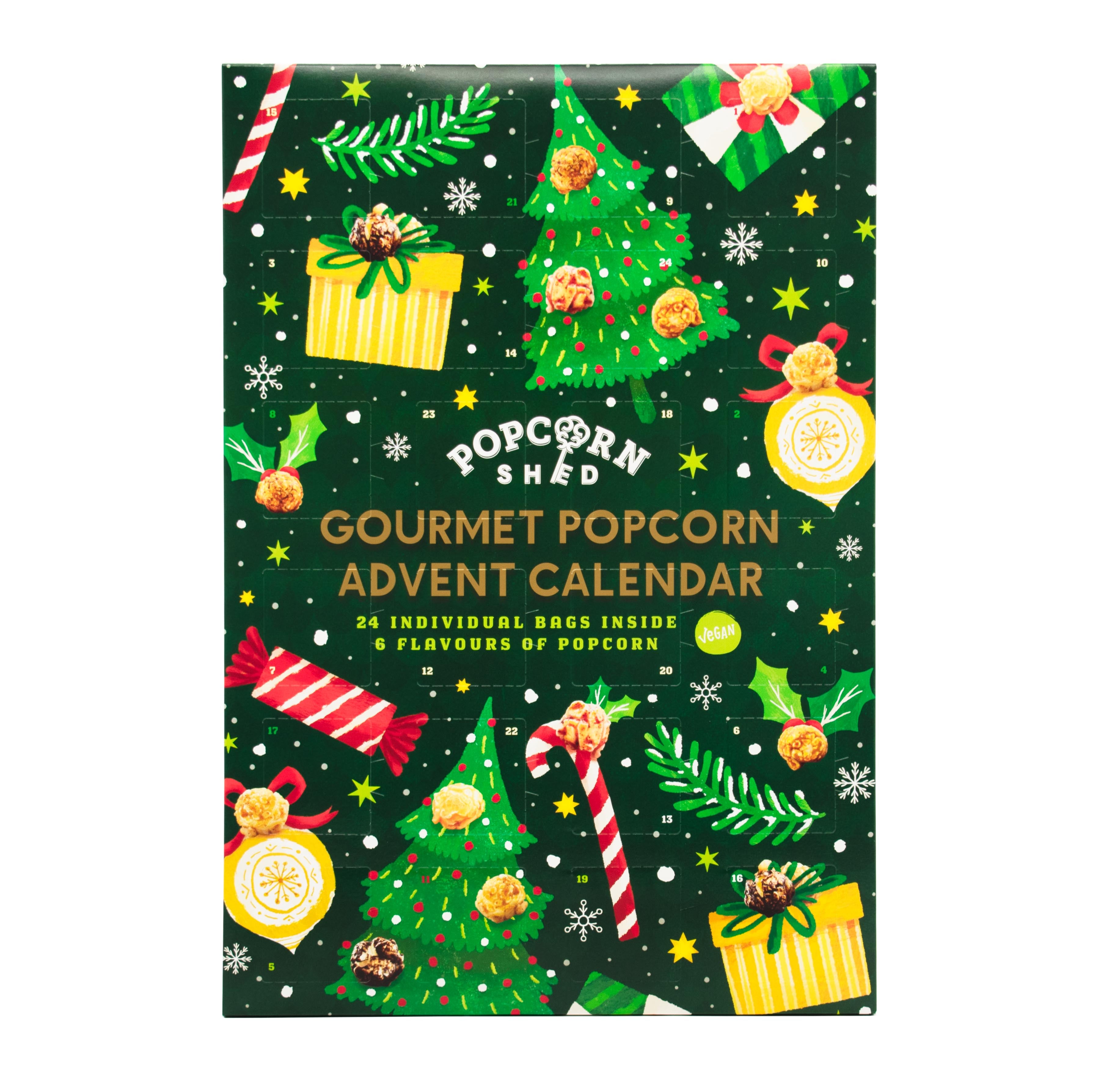 Gourmet Popcorn Advent Calendar (Vegan) - Popcorn Shed