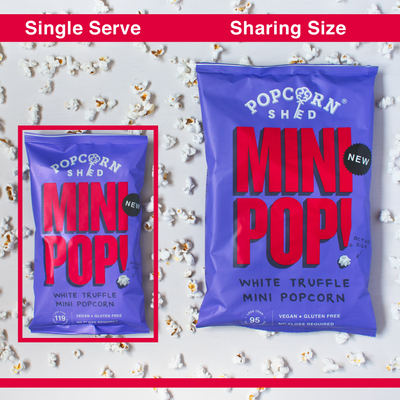 White Truffle Mini Pop!® Vegan Mini Popcorn - Popcorn Shed