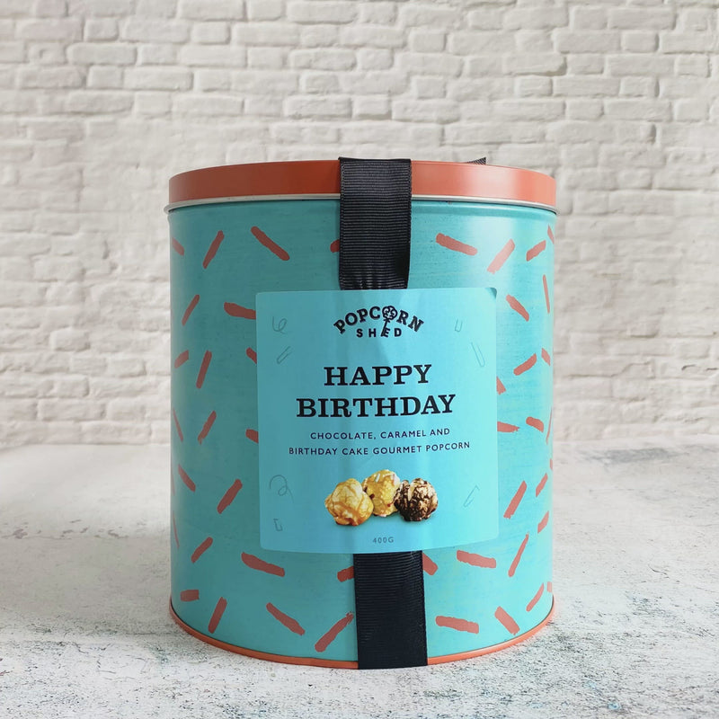 Happy Birthday Popcorn Large Gift Tin