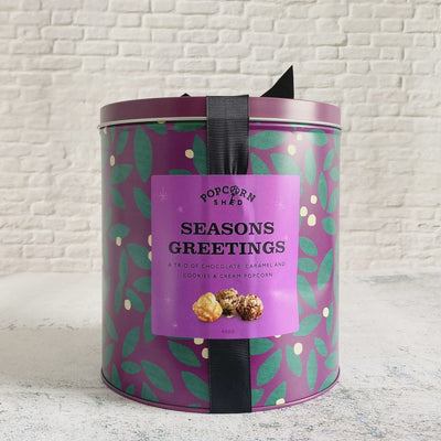Season's Greetings Popcorn Large Gift Tin